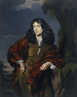 Portrait young man Simon van Alphen 1650-1730 Portrait young man Simon van Alphen 1650-1730