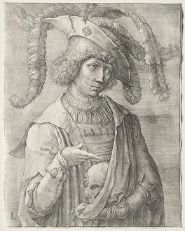 Portrait Young Man Skull 1519 Lucas van Leyden Portrait Young Man Skull 1519 Lucas van Leyden