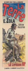 Poster for the book of M. Emile Zola, la Terre, The Earth Poster for the book of M. Emile Zola, la Terre, The Earth