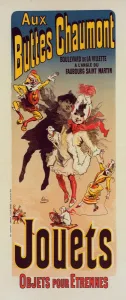 Poster for Magasin Aux Buttes Chaumont. Cheret, Jules (1836-1932), French painter Poster for Magasin Aux Buttes Chaumont. Cheret, Jules (1836-1932), French painter