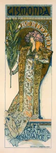 Poster for the Theatre de la Renaissance, Gismonda. Mucha, Alphonse Marie (1860-1939) Poster for the Theatre de la Renaissance, Gismonda. Mucha, Alphonse Marie (1860-1939)