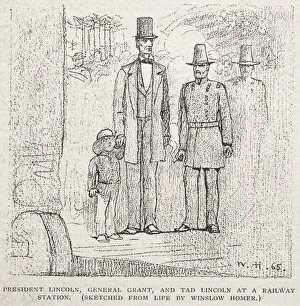 President Lincoln General Grant Tad Lincoln Railway Station President Lincoln General Grant Tad Lincoln Railway Station