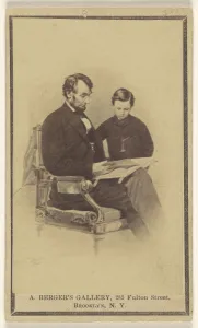 President Lincoln Reading Bible Son Tad Anthony Berger President Lincoln Reading Bible Son Tad Anthony Berger