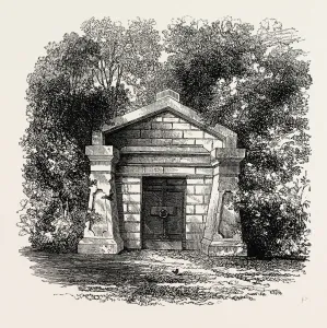 President Lincolns Grave, United States of America, Us, Usa, 1870S Engraving President Lincolns Grave, United States of America, Us, Usa, 1870S Engraving