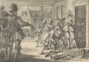 Prince Maurits on the Neude in Utrecht recommends the Waard Gelder to lay down their arms Prince Maurits on the Neude in Utrecht recommends the Waard Gelder to lay down their arms