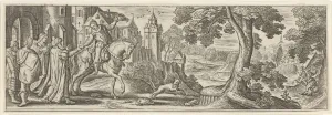 The prodigal son says goodbye to his parents, Julius Goltzius, Hans Bol, Claes Jansz The prodigal son says goodbye to his parents, Julius Goltzius, Hans Bol, Claes Jansz