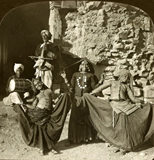 Professsional dancing girls in the streets of old Delhi, India, Vintage photography Professsional dancing girls in the streets of old Delhi, India, Vintage photography