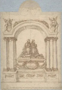 Project Tomb ca 1590-1600 Pen brown ink brush Project Tomb ca 1590-1600 Pen brown ink brush