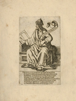 Prophet Elisha, Prophets, Sibyls, Francesco Rosselli, Florence 1448-1508/27 Venice Prophet Elisha, Prophets, Sibyls, Francesco Rosselli, Florence 1448-1508/27 Venice