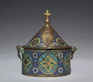 Pyx 1250 France Limousin Limoges Gothic period Pyx 1250 France Limousin Limoges Gothic period
