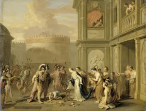 Queen Cleophis Offering Wine Alexander Great Queen Cleophis Offering Wine Alexander Great