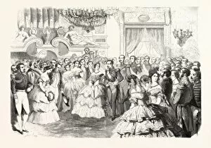 The Queen of England at a ball given by the City of Paris, August 23, 1855