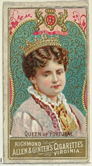 Queen Portugal World Sovereigns series N34 Allen & Ginter Cigarettes Queen Portugal World Sovereigns series N34 Allen & Ginter Cigarettes