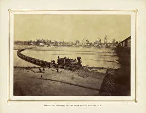 Railroad Bridge Kaw River Alexander Gardner American Railroad Bridge Kaw River Alexander Gardner American