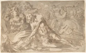 Raising Lazarus ca 1606-8 Pen brown ink wash Raising Lazarus ca 1606-8 Pen brown ink wash