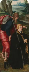 Raising Lazarus Inner Left Wing Triptych Male Donor Raising Lazarus Inner Left Wing Triptych Male Donor