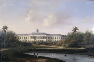 Rear View of Buitenzorg Palace before the Earthquake of 10 October 1834, Kota Bogor Rear View of Buitenzorg Palace before the Earthquake of 10 October 1834, Kota Bogor