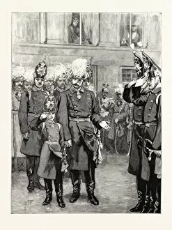 Platoon Gallery: The Reception of the Crown Prince of Prussia into the First Regiment of Guards at Potsdam
