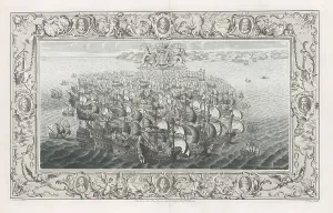 Reproduction tapestry Spanish Armada 16-20 July Reproduction tapestry Spanish Armada 16-20 July