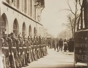 Republican Guards Front Palais de Justice Eugene Atget Republican Guards Front Palais de Justice Eugene Atget