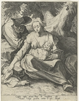 Rest on the Flight into Egypt, Jacob de Gheyn (II), Heyman Jacobi, Claes Jansz. Visscher Rest on the Flight into Egypt, Jacob de Gheyn (II), Heyman Jacobi, Claes Jansz. Visscher