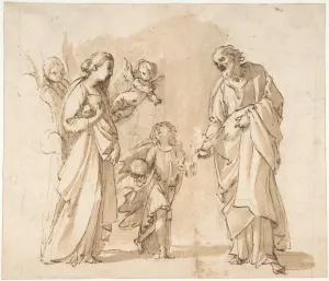 Return Holy Family Egypt recto Studies verso Return Holy Family Egypt recto Studies verso