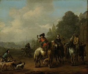 Return from the Hunt, Johannes Lingelbach, 1650 - 1674 Return from the Hunt, Johannes Lingelbach, 1650 - 1674