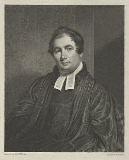 Rev William Buell Sprague 1834 Engraving second state Rev William Buell Sprague 1834 Engraving second state
