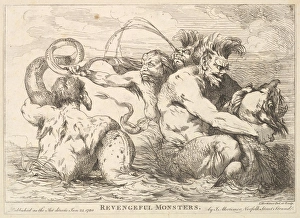 Revengeful Monsters January 25 1780 Etching Sheet Revengeful Monsters January 25 1780 Etching Sheet