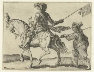 Rider with banner, Jacob de Gheyn (II), 1599 Rider with banner, Jacob de Gheyn (II), 1599