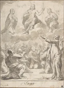 Risen Christ Virgin St Joseph Appearing Peter Risen Christ Virgin St Joseph Appearing Peter