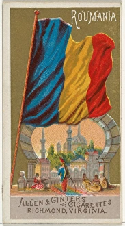 Romania Flags Nations Series 1 N9 Allen & Ginter Cigarettes Brands Romania Flags Nations Series 1 N9 Allen & Ginter Cigarettes Brands