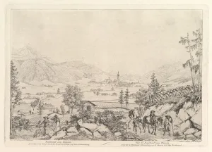 Rural Landscape Radstadt am Tauren early 19th century Rural Landscape Radstadt am Tauren early 19th century