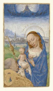 Saint Bernard Vision Virgin Child Simon Marmion Saint Bernard Vision Virgin Child Simon Marmion