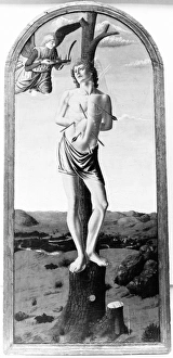 Saint Sebastian Tempera oil wood Overall arched top Saint Sebastian Tempera oil wood Overall arched top