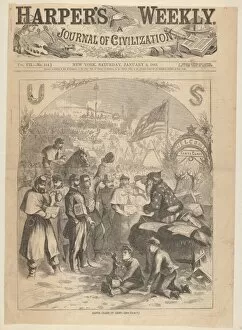Santa Claus Camp Harper Weekly January 3 1863