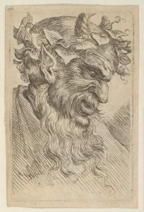 Satyr Mask Crown Ivy Facing Right Divers Masques Satyr Mask Crown Ivy Facing Right Divers Masques