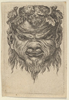 Satyr Mask Indented Snout Wreath Oak Leaves Divers Masques Satyr Mask Indented Snout Wreath Oak Leaves Divers Masques