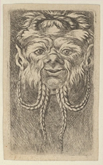 Satyr Mask Overlapping Horns Four Braided Strands Satyr Mask Overlapping Horns Four Braided Strands