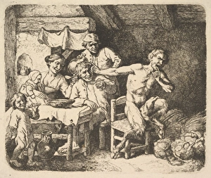 Satyr Peasant 1764 Etching second state four Satyr Peasant 1764 Etching second state four