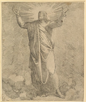 Saviour Covered Large Cloak Etching engraving Saviour Covered Large Cloak Etching engraving