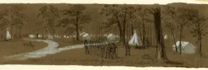 Scene in the camp of the Washington Greys Scene in the camp of the Washington Greys