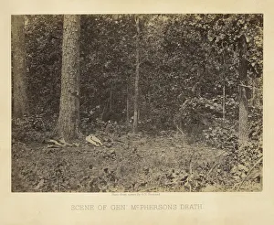 Scene General McPherson Death George N Barnard Scene General McPherson Death George N Barnard
