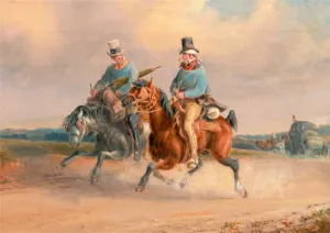 A Scene on the Road in France Travelling Companions, Charles Cooper Henderson, 1803-1877 A Scene on the Road in France Travelling Companions, Charles Cooper Henderson, 1803-1877