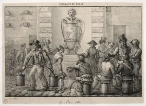 Scenes Paris Water Carriers Jean Henri Marlet Scenes Paris Water Carriers Jean Henri Marlet