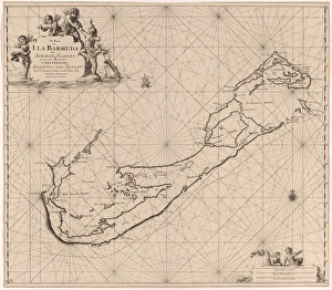 Sea chart of Bermuda, Jan Luyken, Claes Jansz Voogt, Johannes van Keulen (I), 1684 - 1799 Sea chart of Bermuda, Jan Luyken, Claes Jansz Voogt, Johannes van Keulen (I), 1684 - 1799