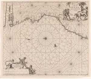 Sea chart of the coast of Congo and Angola, Jan Luyken, Johannes van Keulen (I), unknown Sea chart of the coast of Congo and Angola, Jan Luyken, Johannes van Keulen (I), unknown