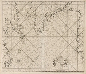 Sea chart of part of the coast of Ireland, England, France and Spain Sea chart of part of the coast of Ireland, England, France and Spain