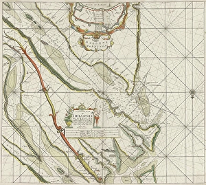 Sea chart of the Garonne, France, Johannes van Keulen I, unknown, 1682-1734 Sea chart of the Garonne, France, Johannes van Keulen I, unknown, 1682-1734