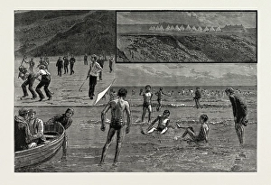 Seaside Camp for Poor Boys at Filey, Yorkshire, Uk, 1889 Seaside Camp for Poor Boys at Filey, Yorkshire, Uk, 1889